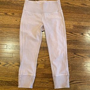 Light Pink Lululemon Crop Leggings Size 8